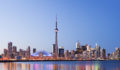 Toronto City Skyline at Night in Canada