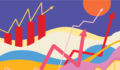 Colourful graphs illustration