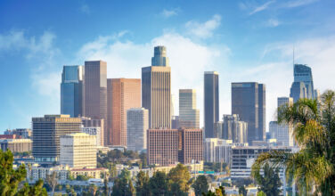 Ares Management to buy retail-focused Whitestone in $1.7bn deal A photo of downtown Los Angeles, California, cityscape on a sunny day.
