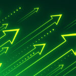 Abstract growing arrows