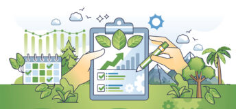 GRESB: A single sustainability rating no longer meets investor needs Illustration of a clip board rating sustainability and ESG
