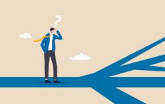 Blackstone’s real estate co-head departure raises myriad questions Illustration of business person confronted with multiple choices.