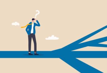 Blackstone’s real estate co-head departure raises myriad questions Illustration of business person confronted with multiple choices.