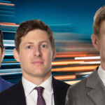 Invesco's Charlie Rose and Chase Bolding next to Apollo's Bert Crouch