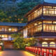 Image of Japanese style buildings, representing the Japanese real estate sector.