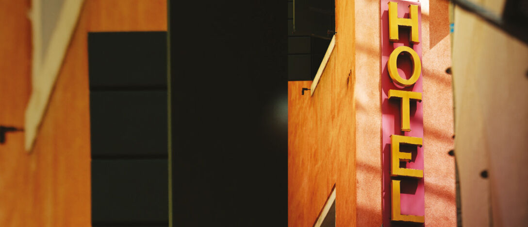 hotel sign, hospitality