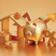 Clarion Partners: Senior housing offers investment opportunities gold piggy bank, housing, house, home, investment, coins, percent, up arrow, T9