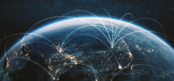 Ares Management on how private capital is stepping in where banks ease off Visualization of a connected digital globe.