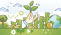 Illustration representing green finance.