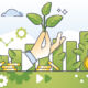 Illustration representing green finance.