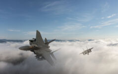 Picture of two jet fighters in the air