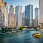 Image of Chicago's river cityscape.
