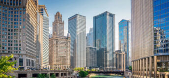 Image of Chicago's river cityscape.