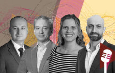 PERE Credit's deputy editor Randy Plavajka, Gravis' head of real estate securities Matthew Norris, PERE Deals' reporter Sarah Marx and PEI's editor-in-chief, real estate, Jonathan Brasse