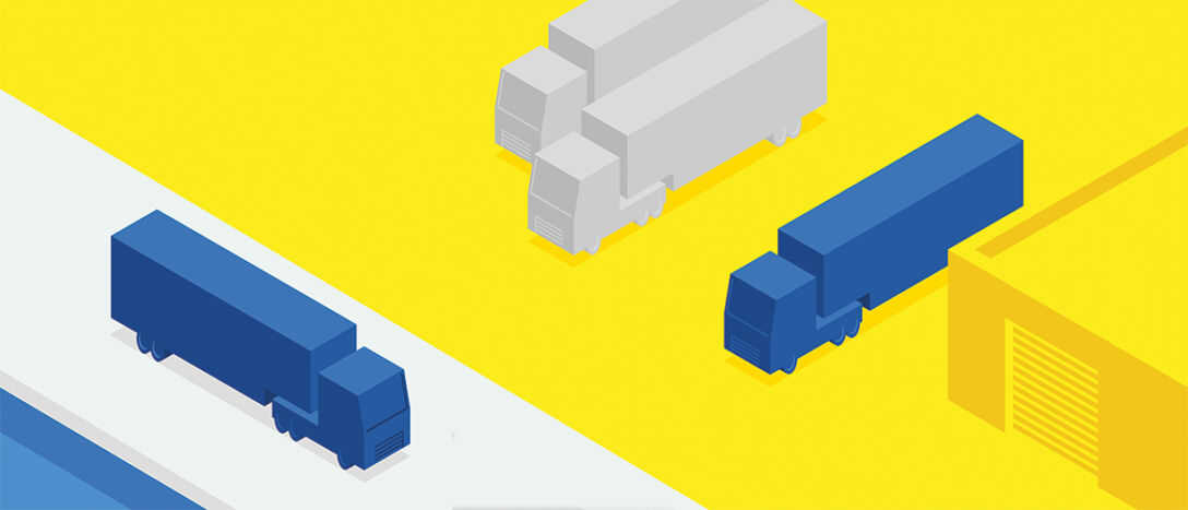 Industrial outdoor storage. IOS. Delivery trucks. Semi-trucks. Transportation. Warehouse. Industrial. Logistics. T9