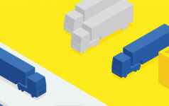 Industrial outdoor storage. IOS. Delivery trucks. Semi-trucks. Transportation. Warehouse. Industrial. Logistics. T9