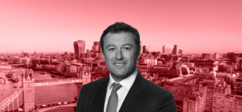 Headshot of Krysto Nikolic against a backdrop of London