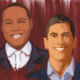 Graphic of Chris Lee and Raj Agrawal.