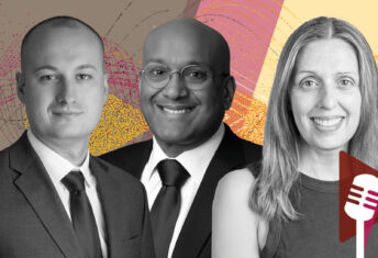 PERE Credit deputy editor Randy Plavajka, Ambrose founder and chief executive officer Aasif Bade and PERE Credit editor Samantha Rowan.