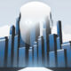 AI disruption reshapes tenant risk in net lease Image of an AI robot looking over a town.