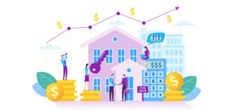 Graphic representing real estate financing and funds.