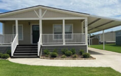 Stockbridge on manufactured housing as a scalable solution Image of a multi-section manufactured home.