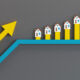 Image of arrows pointing up and forward with housing levels increasing.