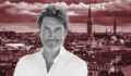 Klaus Mathisen on background of Copenhagen skyline