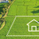 Land banking’s double life Graphic outlining a property line.