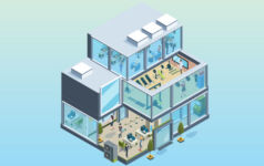 Hongkong Land on how APAC gateway cities are the shining star for global real estate Illustration of a glass building.