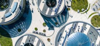 Image of the tops of buildings.