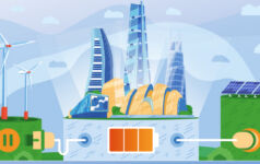 Core investors confront the green transition Illustration of a power plant.