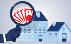 Core real estateโs scarcity premium comes under scrutiny Illustration of a hand holding a magnifying glass looking into a house with dollar bills.