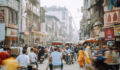 India busy street