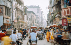 India busy street