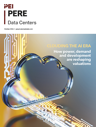 PERE Data Centers 2026 report magazine cover