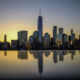 Pretium taps Brookfield veteran as next real estate chief The Manhattan skyline and the Freedom Tower, reflected during sunrise
